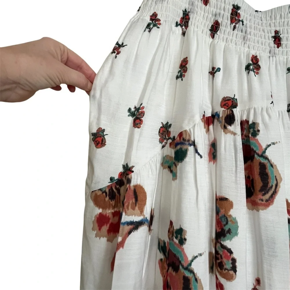 Vince Size 2X Floral A-Line Skirt Cottagecore Cottage Core Romantic Vacation